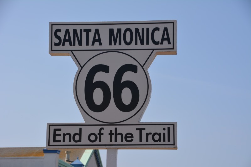 Route 66 sign - Santa Monica