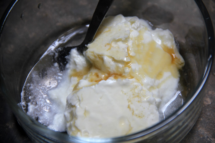 Full Cream Curd and Sweet Syrup