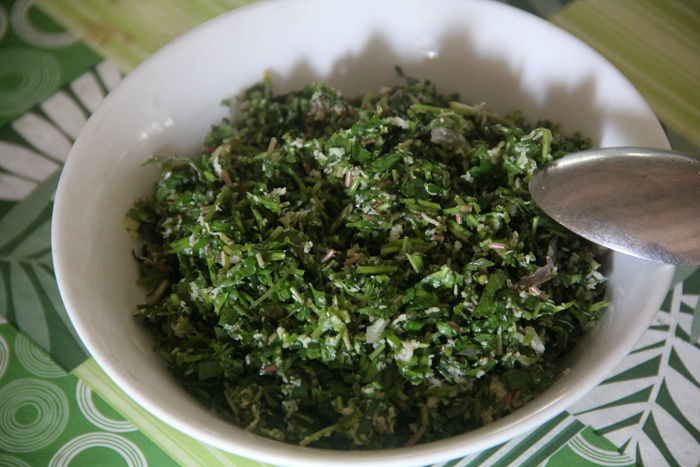 Mallum or Mallung – Kale Coconut Salad