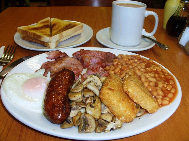 english breakfast cosa si mangia a colazione a londra?