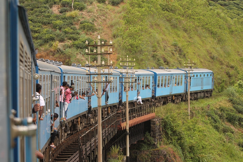 Viaggio in treno in Sri Lanka
